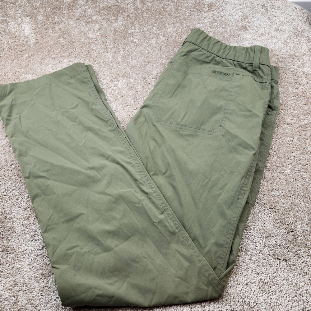 Googan Squad Mens Performance Fishing Pants Olive Green Size 36 Waist Technical